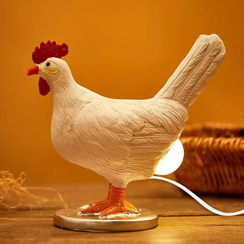 Lifelike Chicken Egg Lamp - 3D LED Night Light with USB Power