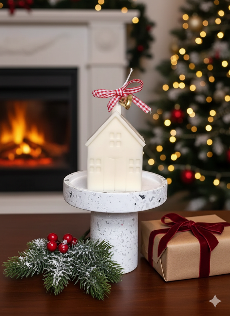 Christmas Cottage Candles for Cozy Holiday Decor