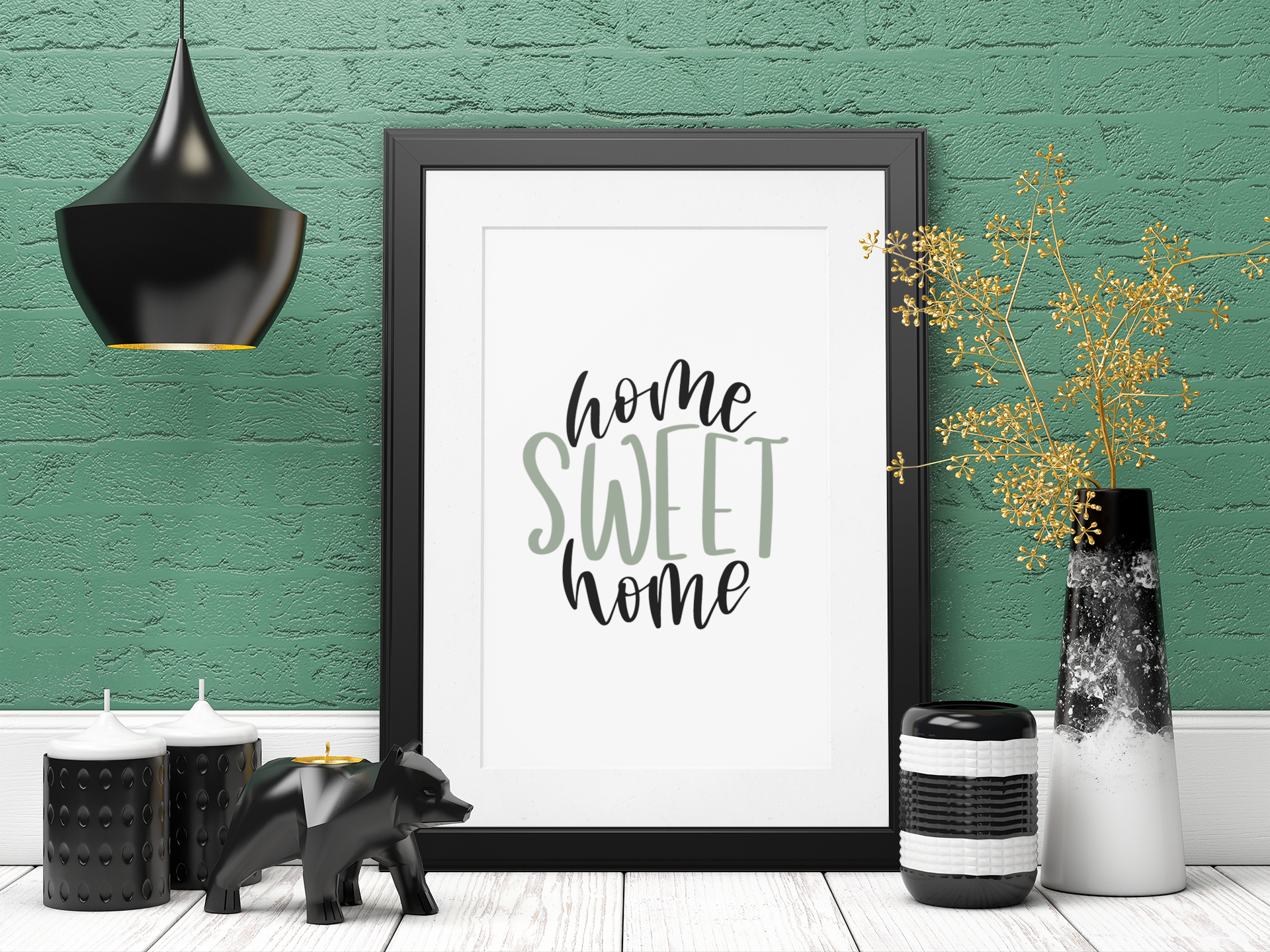 Home Sweet Home Simple Home Wall Decor Print